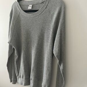 TNA Waffle crew neck top